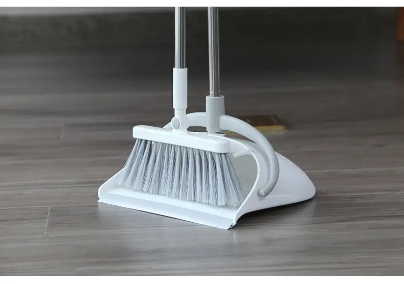 Household Dustpan and Long Handle Broom Set (1 Set)