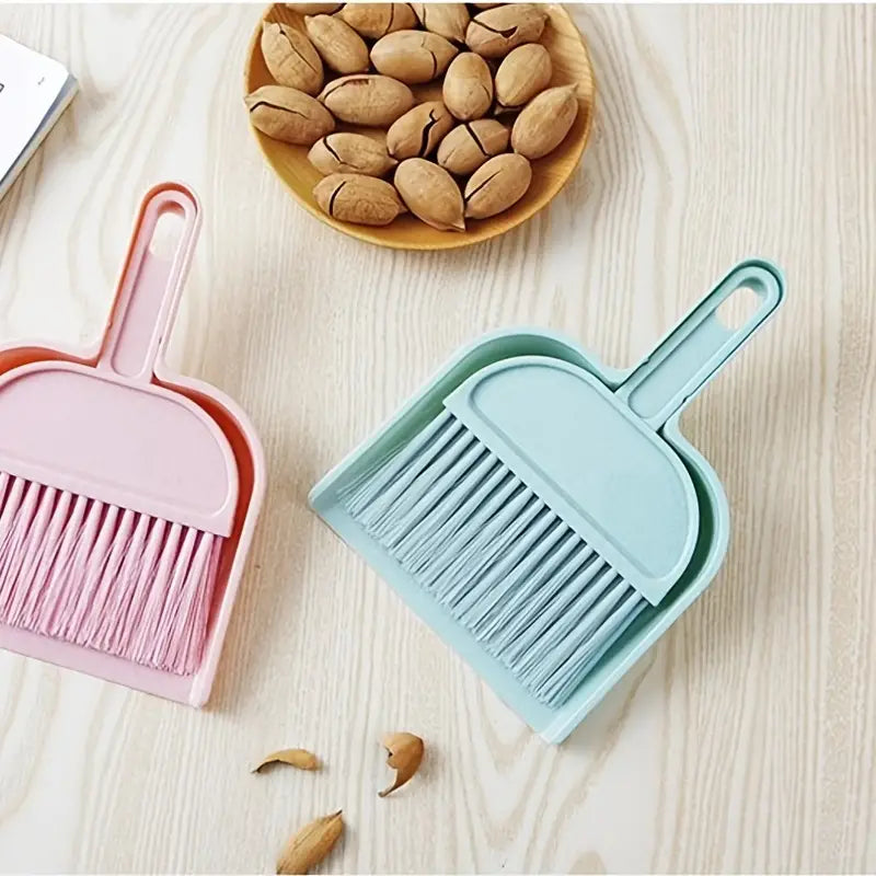Mini Desktop Cleaning Brush and Dustpan Set (1 Set)