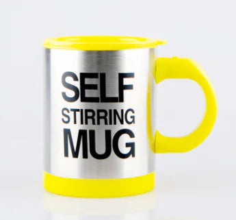 Automatic Stirring Glass Mug - Electric Stainless Steel Cup