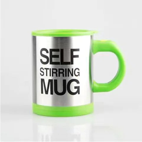 Automatic Stirring Glass Mug - Electric Stainless Steel Cup