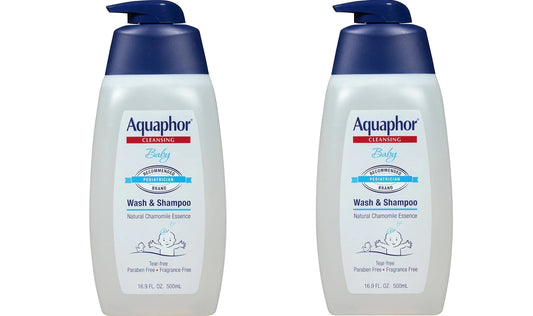 Aquaphor HqqQHj Baby Wash & Shampoo 16.9 fl oz (2 Pack)