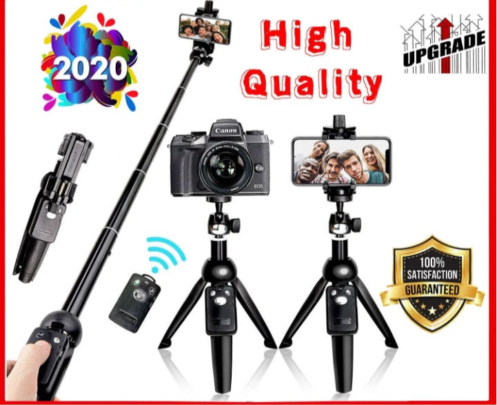 Selfie Stick Tripod 40  Bluetooth Remote Portable For IPhone And Android Phones