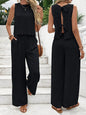 Casual Sleeveless Vest Casual Trousers Suit Summer Tank Top Casual Pants Set For Daily Wear Women's Clothing