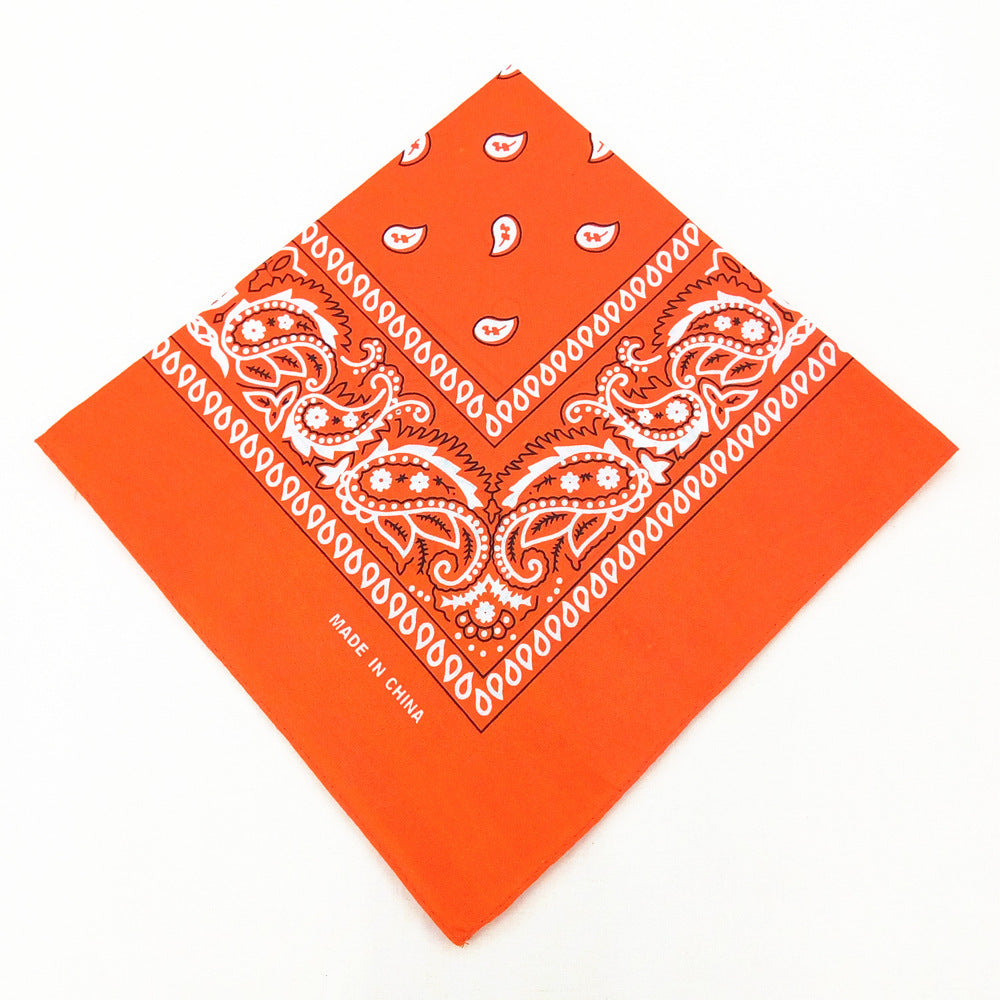 55 cm Polyester Turban Cashew Square Scarf