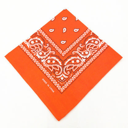 55 cm Polyester Turban Cashew Square Scarf