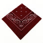 55 cm Polyester Turban Cashew Square Scarf