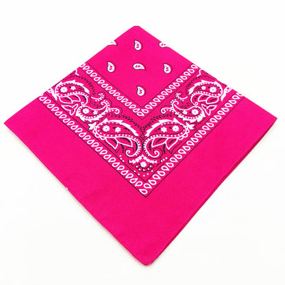 55 cm Polyester Turban Cashew Square Scarf