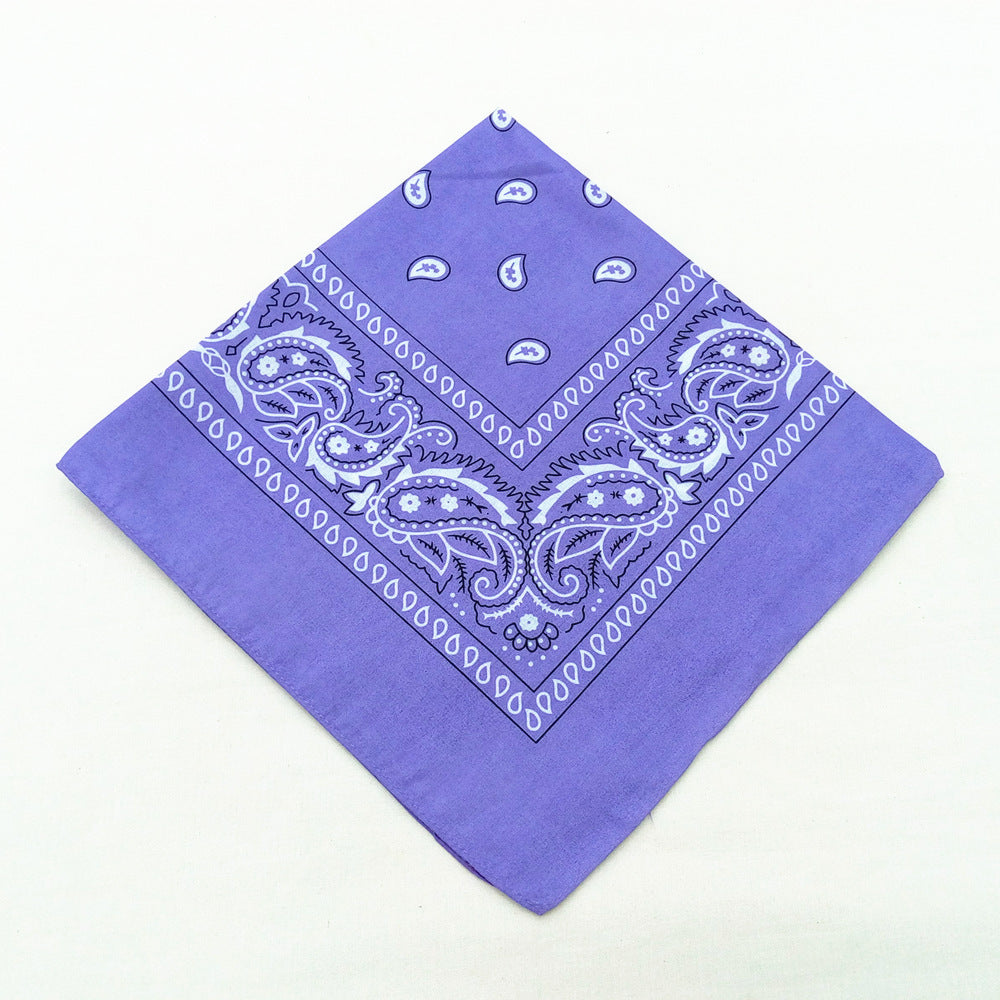 55 cm Polyester Turban Cashew Square Scarf