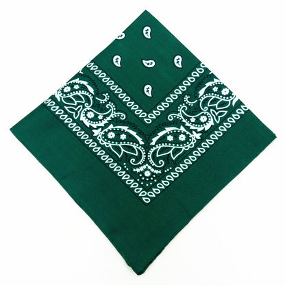 55 cm Polyester Turban Cashew Square Scarf