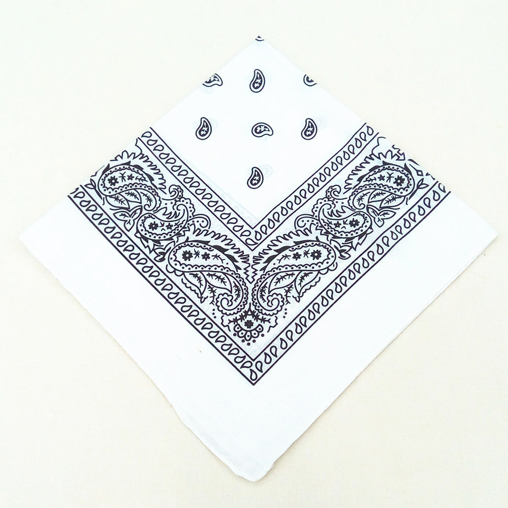 55 cm Polyester Turban Cashew Square Scarf