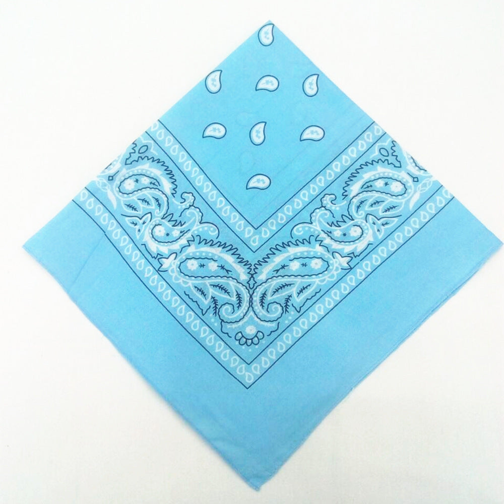 55 cm Polyester Turban Cashew Square Scarf