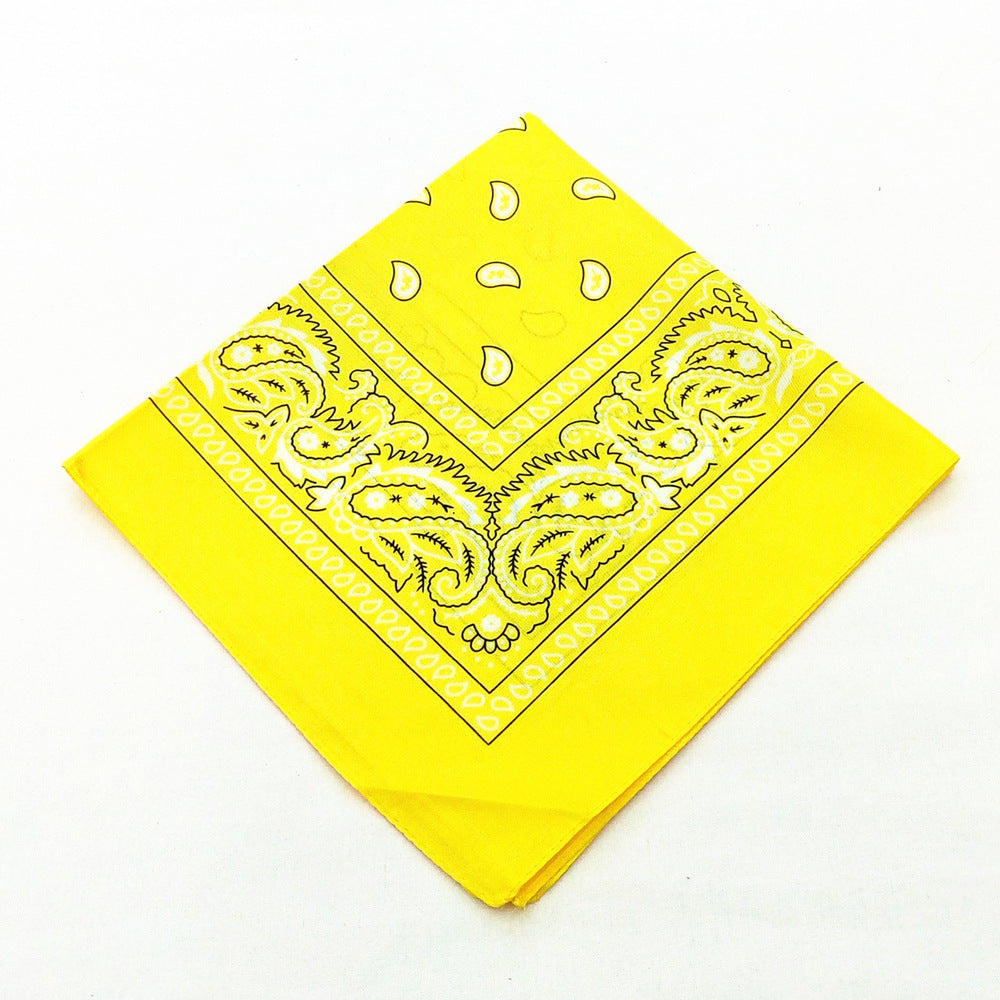 55 cm Polyester Turban Cashew Square Scarf