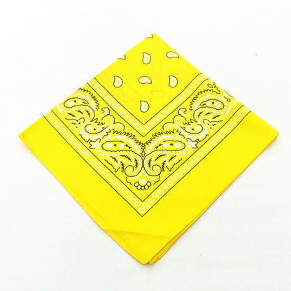 55 cm Polyester Turban Cashew Square Scarf