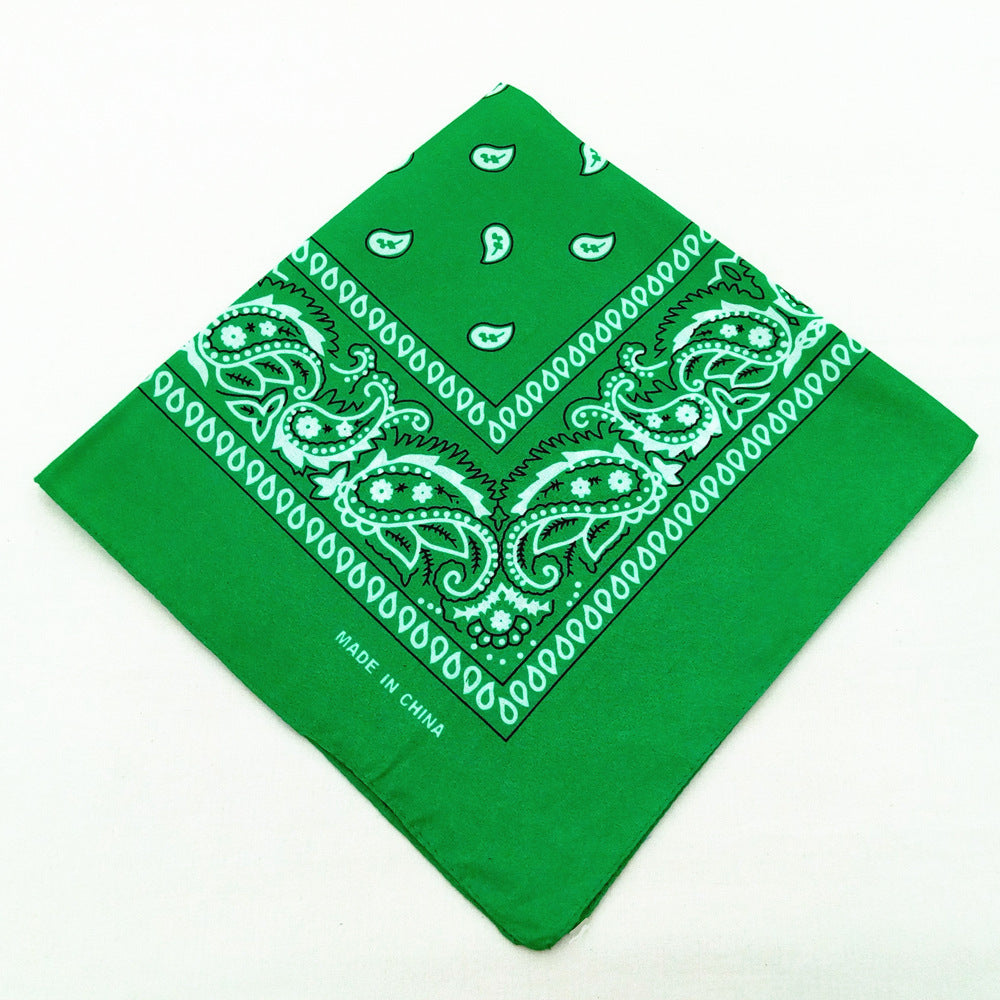 55 cm Polyester Turban Cashew Square Scarf