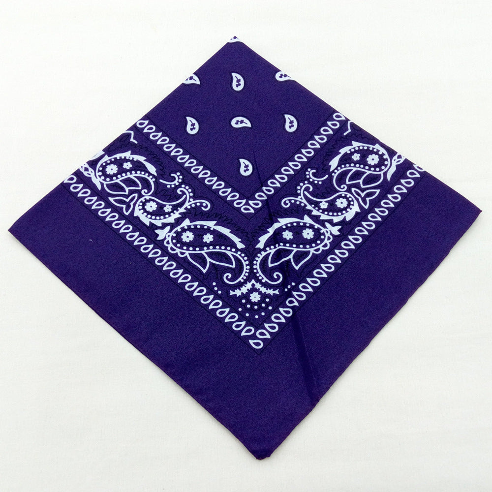 55 cm Polyester Turban Cashew Square Scarf