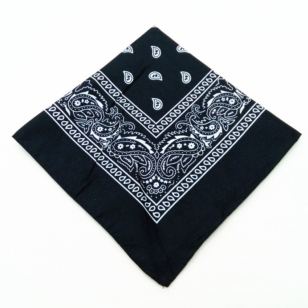 55 cm Polyester Turban Cashew Square Scarf