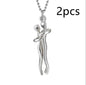 Fashion Hugging Necklace Jewelry Choker Hug Pendant Chain Men Necklace for Lover Women couple Men Lady Female Male Gift