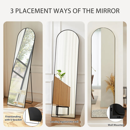 56 X15 Rectangle Full Length Mirror, Full Body Standing Mirror Floor Mirrors