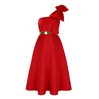 Valentines Day Fashionable Solid-Color Sexy Evening Gown For Women