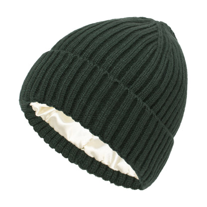 New Satin Warm Wool Hat Men And Women