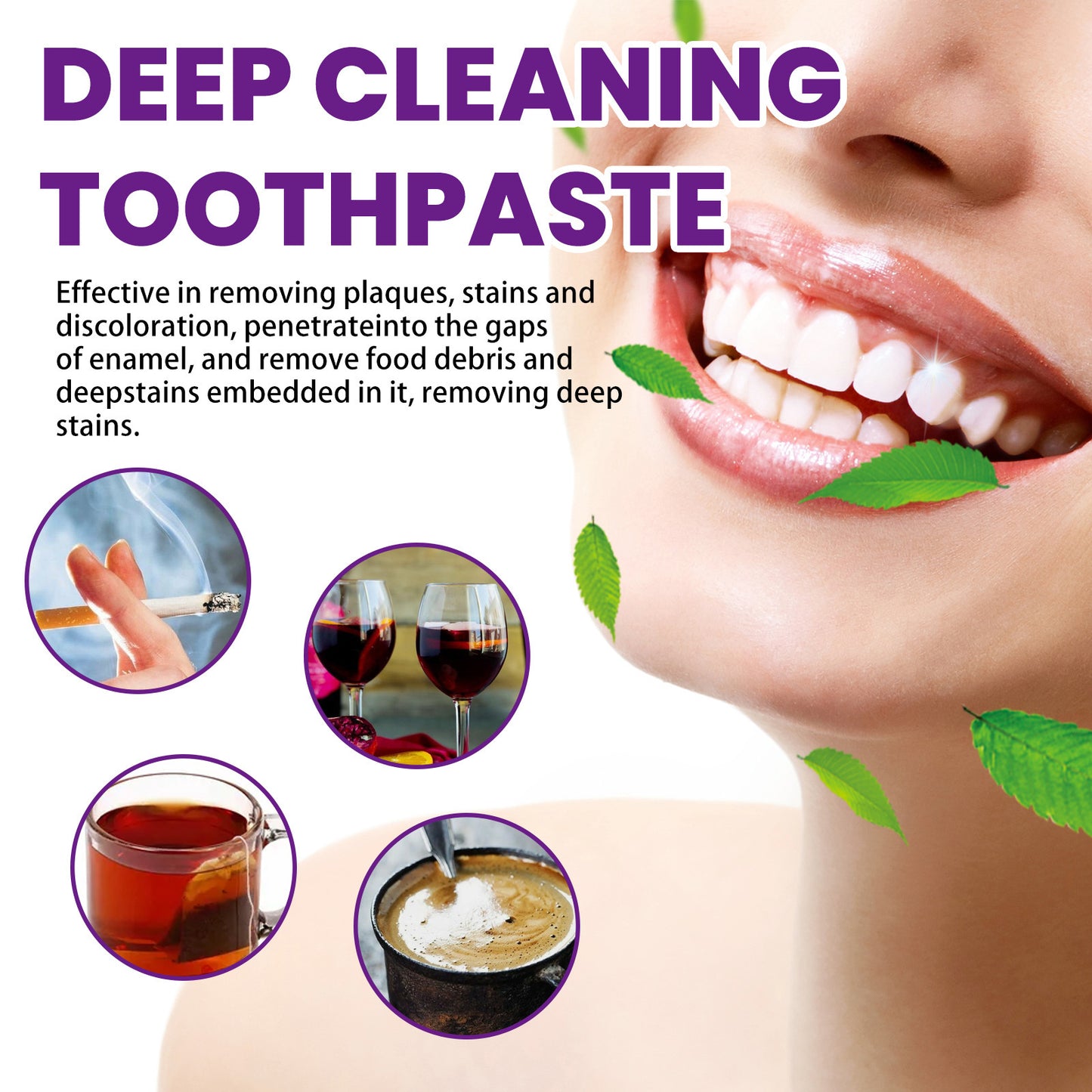 Whitening Toothpaste Clean Stains Oral Odor Care Gums Whitening Teeth Toothpaste