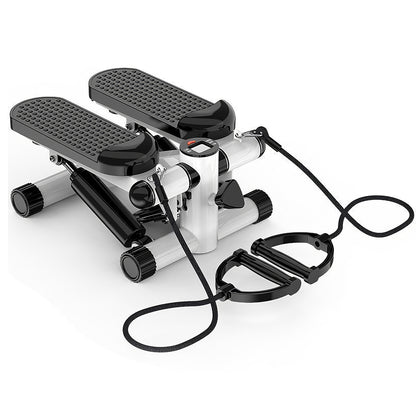 Stepper For Exercise Mini Fitness Stepper With 2 Resistance Bands LCD Monitor Max 330.7LBS Load Stair Stepper Quiet Stepper