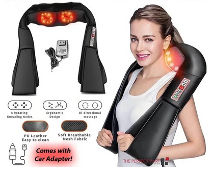 AERLANG Shiatsu Back and Neck Massager, Back Massager Deep Tissue Kneading Neck and Shoulder Massage with Heat, Electric Massage Pillow Fathers Day Gift Ideas from Daughter Son(NOT Cordless)