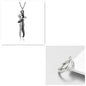 Fashion Hugging Necklace Jewelry Choker Hug Pendant Chain Men Necklace for Lover Women couple Men Lady Female Male Gift