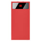 1Pc 20000mAh Power Bank Ultra-thin Phone Charger Dual USB Port Flashlight Battery Remain Display