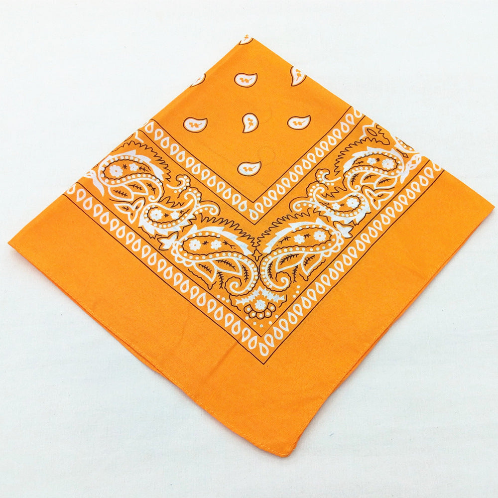 55 cm Polyester Turban Cashew Square Scarf