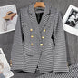 Small-sized Retro Suit Jacket Slim-fit Fashion Women's Casual Design Top Suit Jacket Set