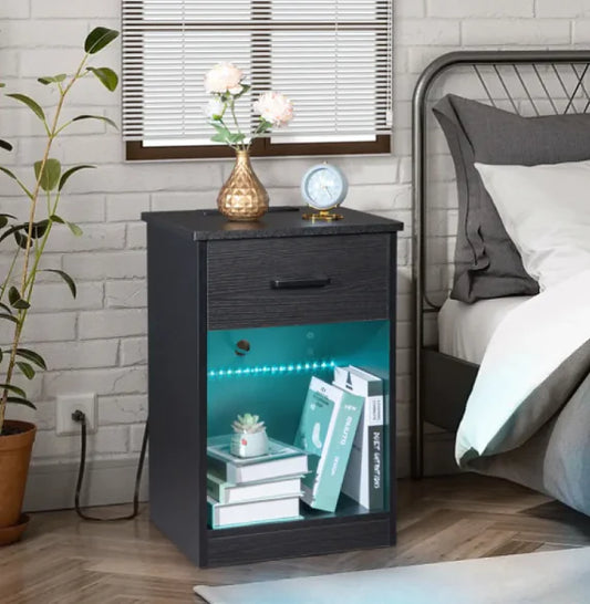 Bedside Table with Drawer