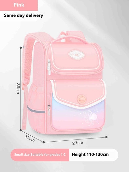 Girls' Schoolbags Primary School Students Three To Six Portable Burden Alleviation Children First Grade Waterproof Girl Large Capacity