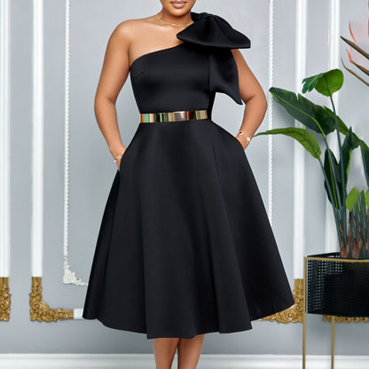 Valentines Day Fashionable Solid-Color Sexy Evening Gown For Women