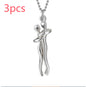 Fashion Hugging Necklace Jewelry Choker Hug Pendant Chain Men Necklace for Lover Women couple Men Lady Female Male Gift