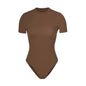Skims Siamese Body Shaping Short Sleeve Round-neck T-shirt
