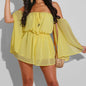 Women's Short Sleeved Chiffon Jumpsuit