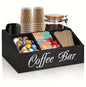 Durable Wooden Divider Coffee Capsule Organizer, Suitable For Coffee Shops, Kitchens, And Offices, Coffee Bar Accessories, Kitchen Accessories.