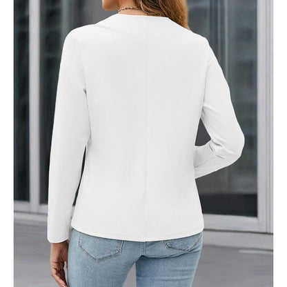 Women Plus Size Casual Blazer Open Front Long Sleeve Work Office Cardigan Jackets
