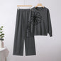 Top Loose Wide Leg Pants Two-piece Suit