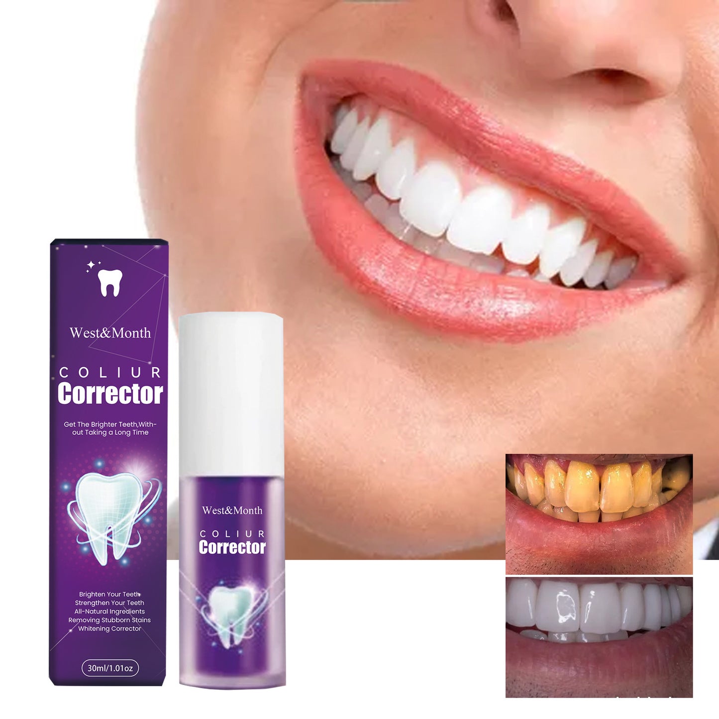 Whitening Toothpaste Clean Stains Oral Odor Care Gums Whitening Teeth Toothpaste