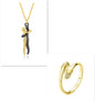 Fashion Hugging Necklace Jewelry Choker Hug Pendant Chain Men Necklace for Lover Women couple Men Lady Female Male Gift