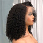 Short Bob Wigs 13x4 Deep Curly Lace Front Wigs Human Hair For Black Women Glueless Lace Front Wigs Human Hair Pre Plucked Natural Hairline (12 Inch)