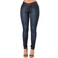 Classic High Waist Skinny Jeans - Medium Blue Wash