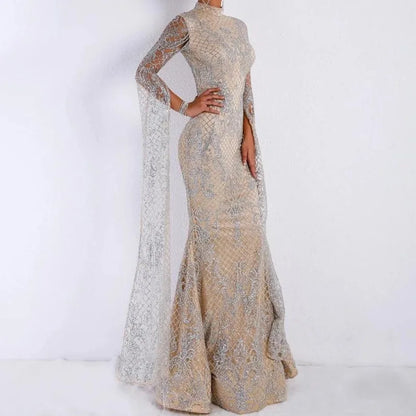 Hot Sexy Evening Dress Wholesale Sequin Maxi Prom Dress