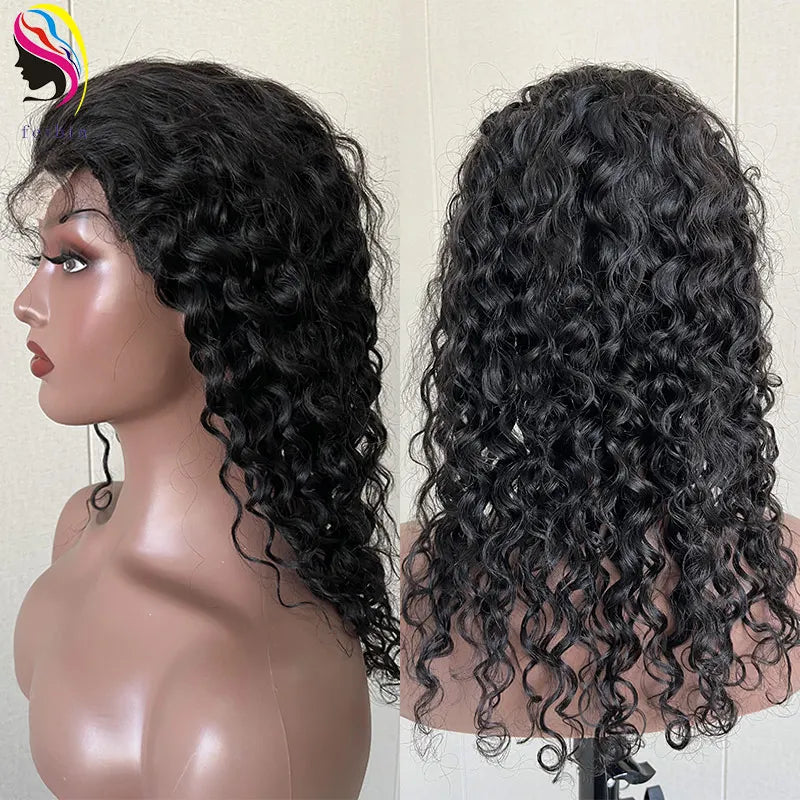 Jerry Curly Bob Wig Lace Front Human Hair Wigs for Women Brazilian Pre Plucked Transparent Lace Deep Curly Bob Wig