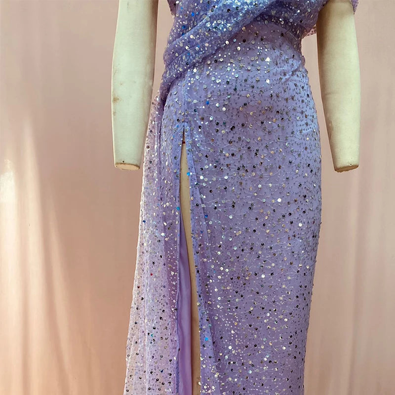 Dresses with Lace-up Back Design Printed Mesh for Mother Daughter Parties Chapel Train Women's Dress