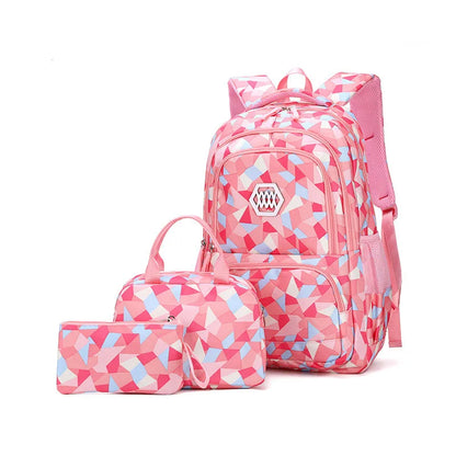 School Bags for Boys & Girl Teenagers  Printing Backpack Set Rucksack Bagpack for Kids
