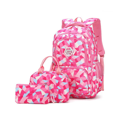 School Bags for Boys & Girl Teenagers  Printing Backpack Set Rucksack Bagpack for Kids