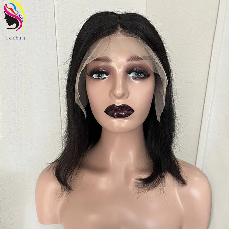 Jerry Curly Bob Wig Lace Front Human Hair Wigs for Women Brazilian Pre Plucked Transparent Lace Deep Curly Bob Wig